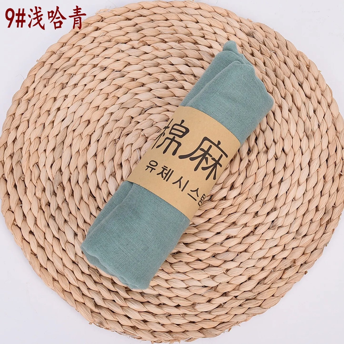 Damen Schal Baumwolle Leinen lang 90x180cm uni zart weich vielseitig