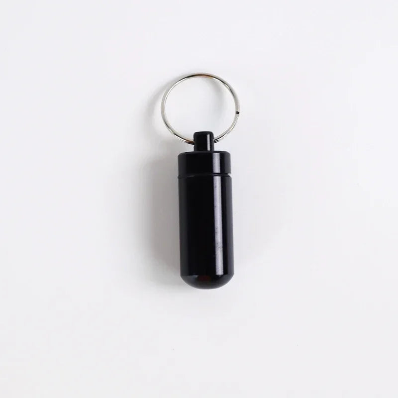 Wasserdichte Mini-Pillendose aus Aluminium kompakt und tragbar