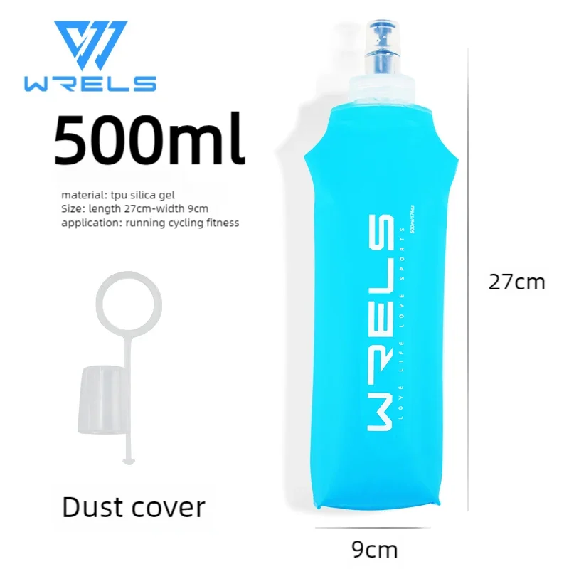 Faltbare TPU Wasserflasche 500ml BPA-frei für Outdoor Sport - Wandern