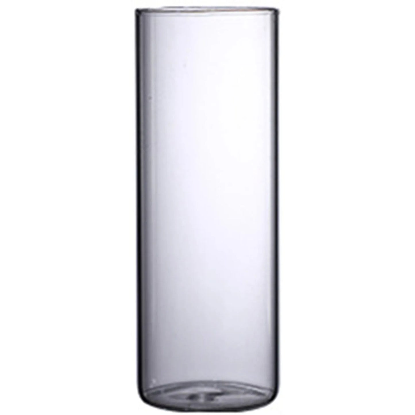 Transparente Glasvase Zylinder Hydroponik Blumenvase für Home Office