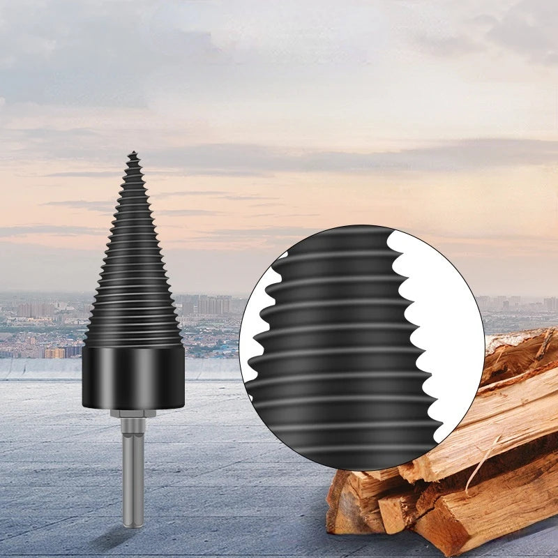 32/42mm Holzspalter Bohrer Kegel Bit für Hammerbohrer Brennholz Spalten