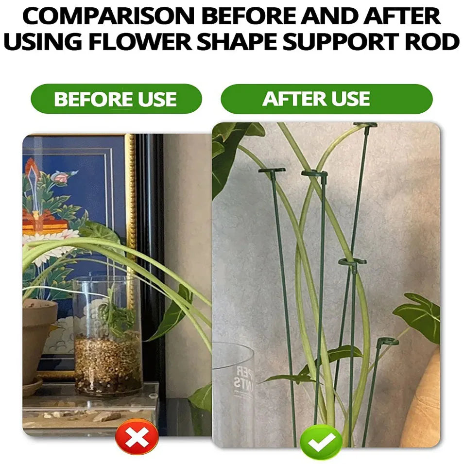 Wiederverwendbare Pflanzenstützstäbe in verschiedenen Größen für Garten