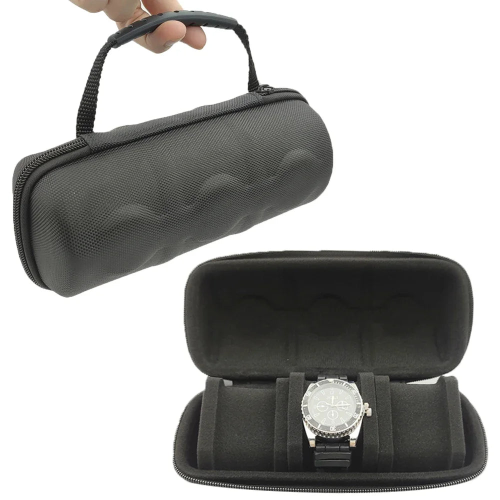 Tragbare EVA Uhrenbox Bunte Uhr Aufbewahrungskoffer Organizer Schützende Sicherheit Leinwand Schwamm Stoßfeste EVA Werkzeug Aufbewahrungstasche-Yabubest - Home & More