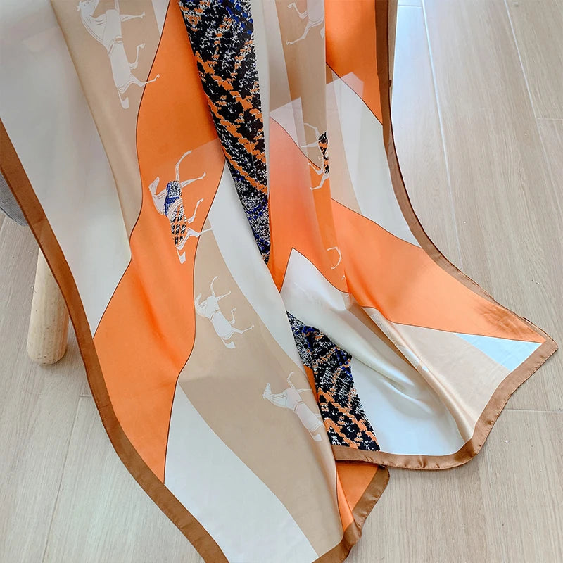 Vielseitiger Damen Schal mit modischem Druckmuster für jede Saison