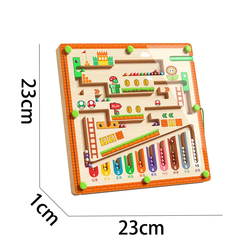 Magnetischer Labyrinth-Gehball: Förderung von Logik - Konzentration, 3-6 Jahre