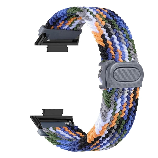 Sportlich - Robust: Geflochtenes Nylonarmband für Huawei Watch Fit 2 Komfort