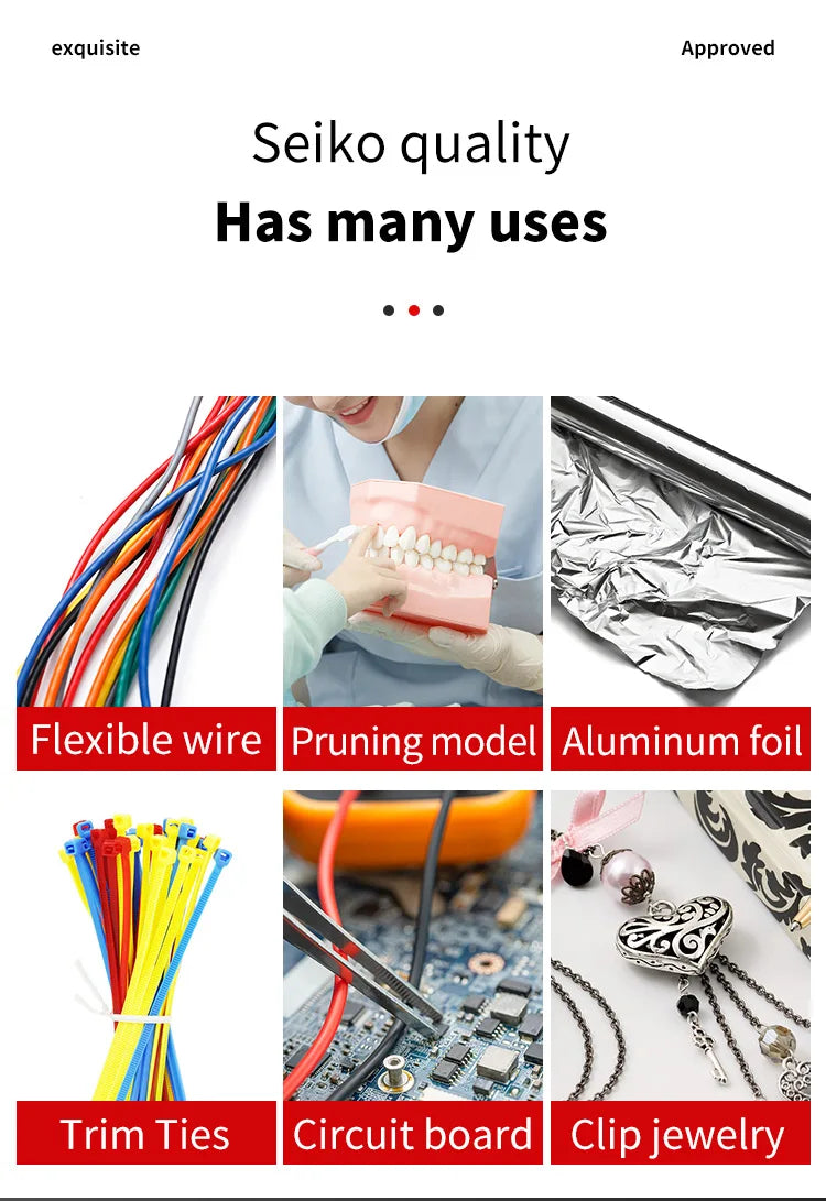 Mini Schmuckzangen Set 8-teilig für präzises Basteln & Handwerk