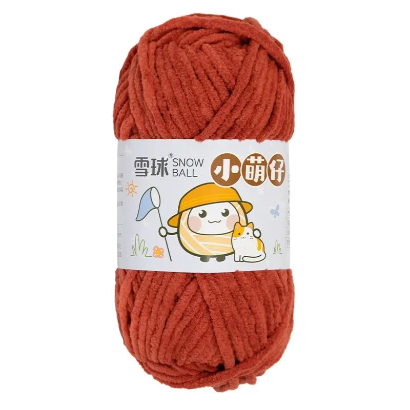 Weiches dickes Chenille Strickgarn 50g für DIY Schal Mütze Pullover