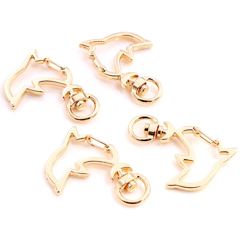 Herz Karabinerhaken Set für Schlüsselanhänger und DIY Projekte