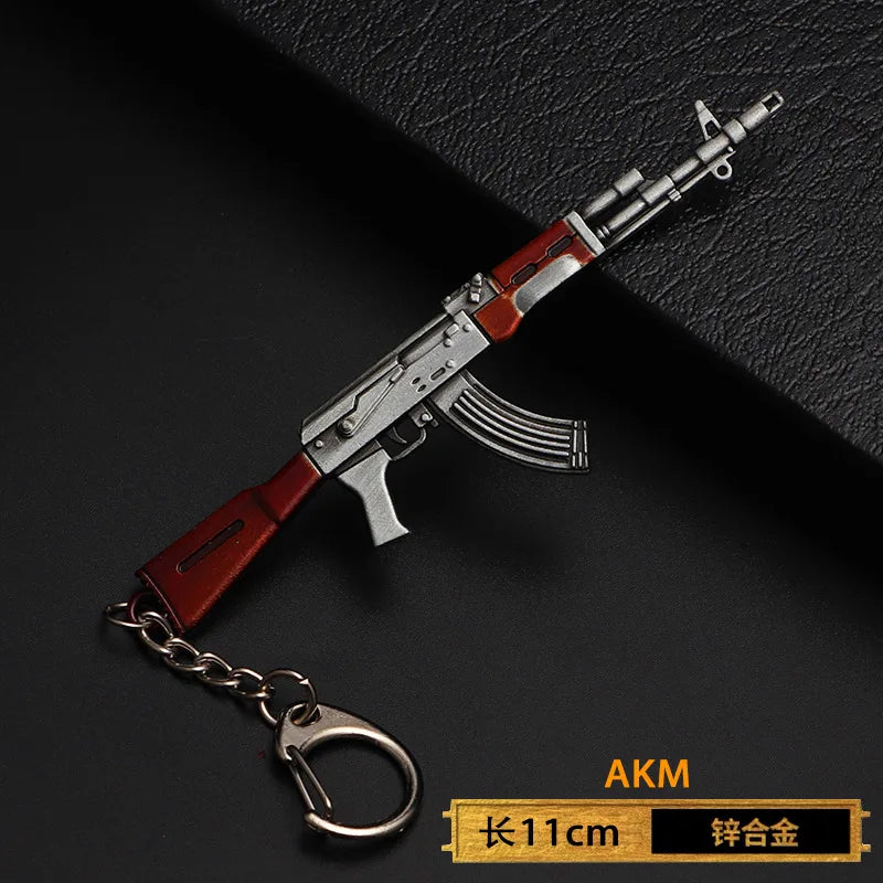 Spielzeugpistole Schlüsselanhänger aus Metall als Geschenk für Männer Jungen