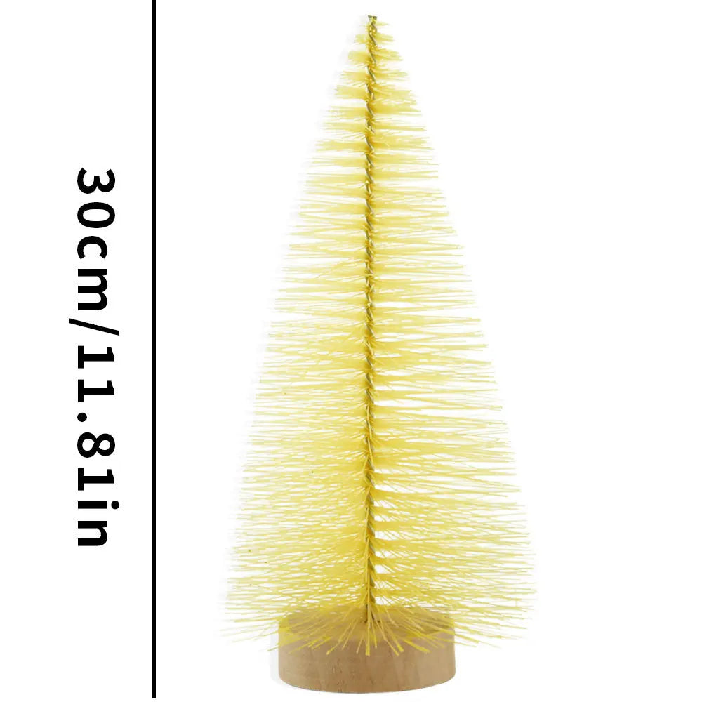 Mini-Weihnachtsbäume und Flaschenbäume für festliche Tischdekoration