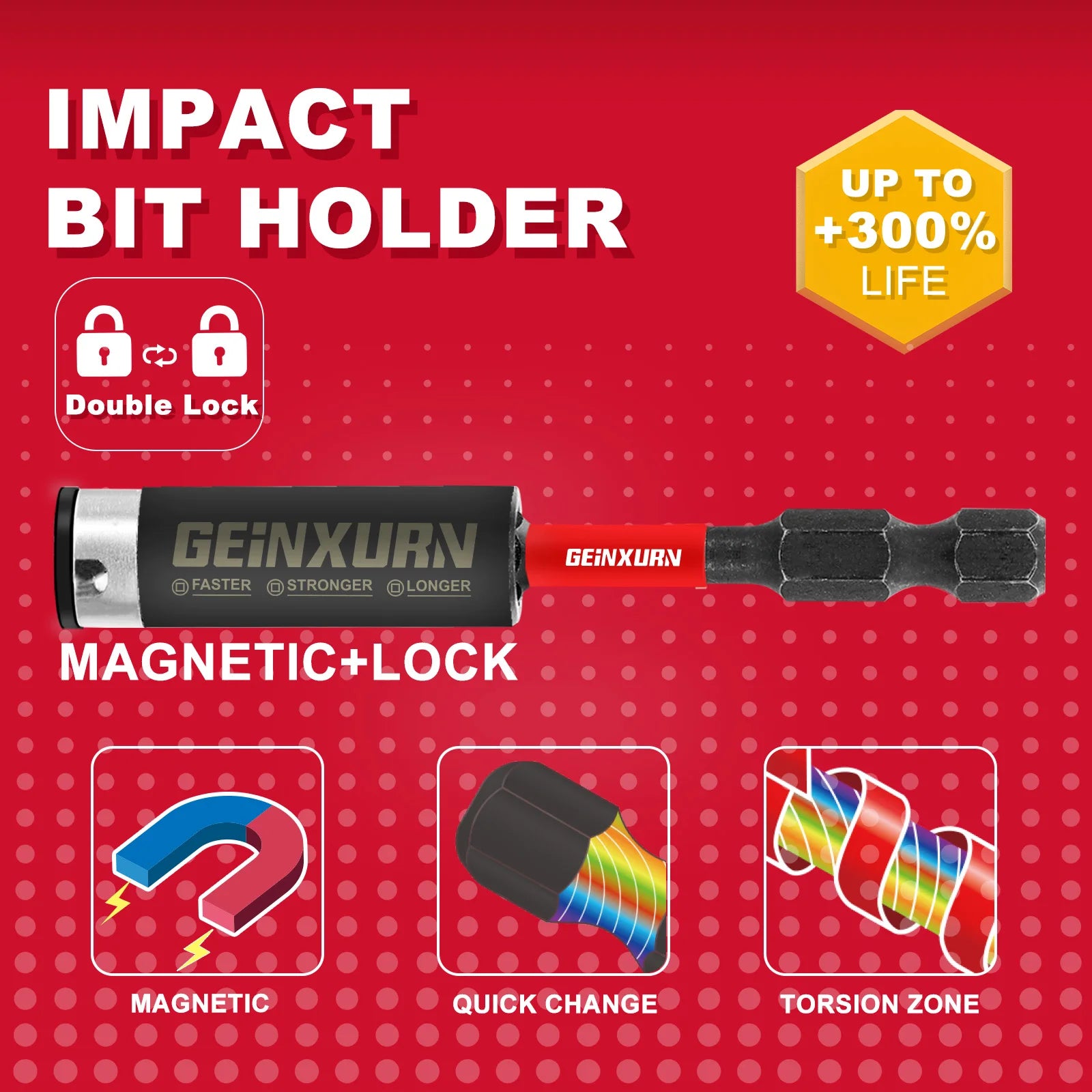 Magnetisches Torx Schraubendreher Bit Set T20 T25 aus S2 legiertem Stahl