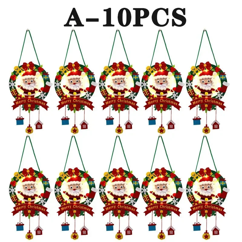 Weihnachtliches Filz Bastelset fuer kreative Dekoprojekte