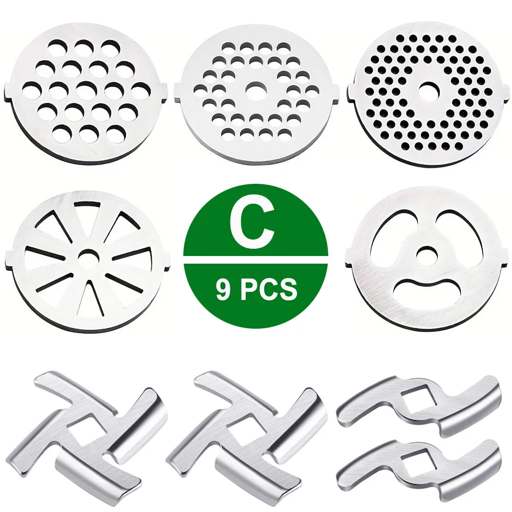 Edelstahl Fleischwolfklingen und Plattenscheiben Ersatzteile Größe 5