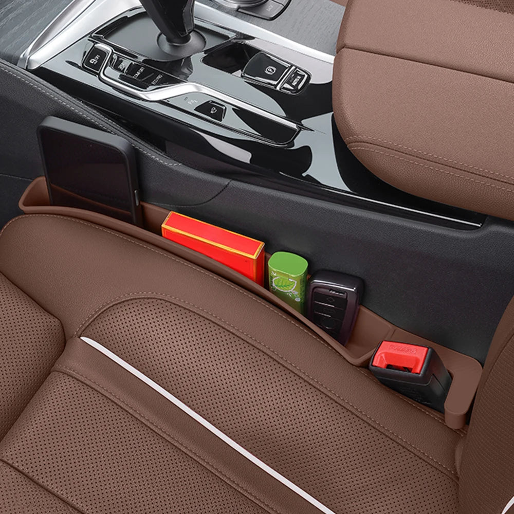 2er Set Auto Sitzlücken Füllbox – Organizer für Handy & Kleinteile