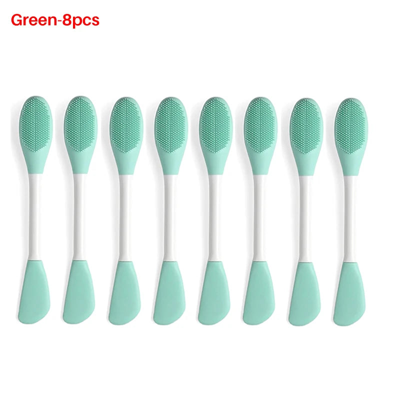 Gesicht Pinsel Set Silikon Applikator Lotion Spachtel Peeling Brush