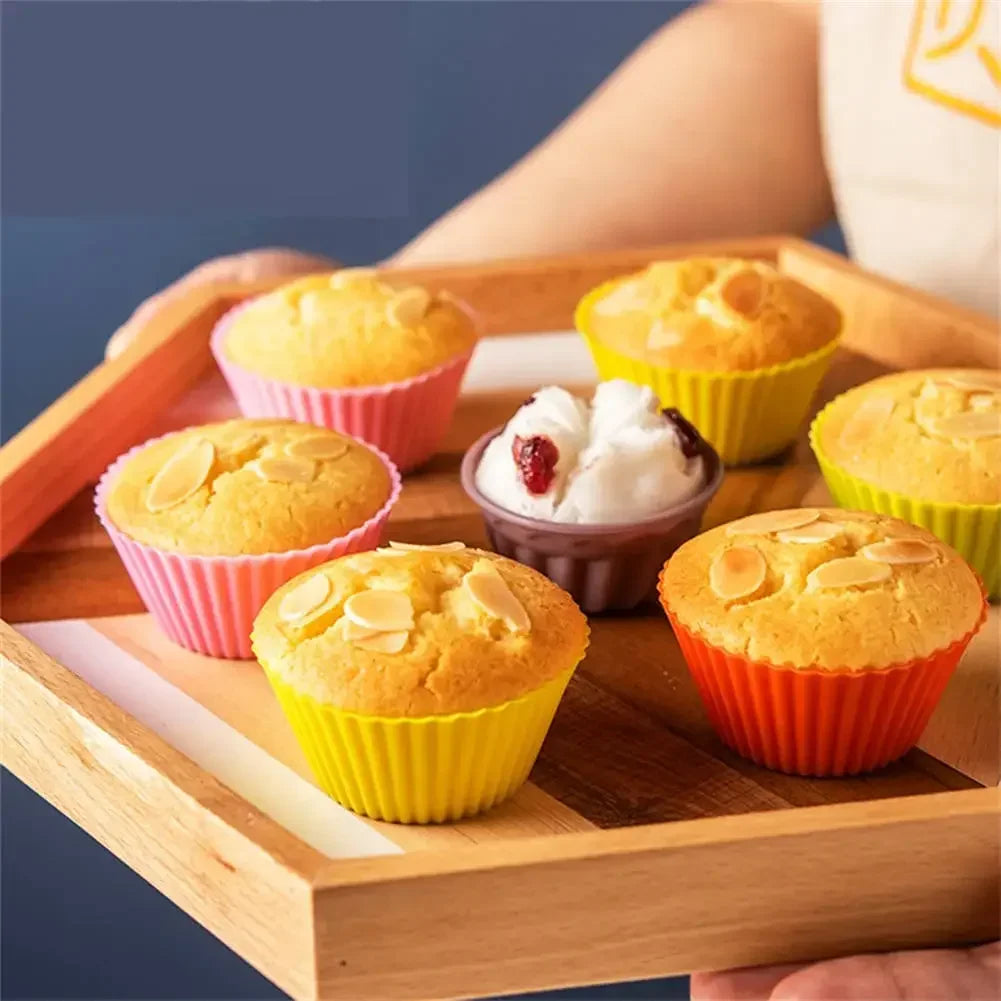 12-teiliges Silikon Muffin-Backform-Set – langlebig, geschmacksneutral