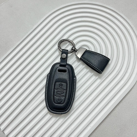 Premium Leder Schlüsselhülle für Audi Modelle Schutz - Eleganz