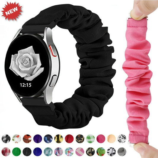 Elastisches Nylon Uhrenarmband 20mm 22mm für Smartwatches - Dehnbar Bequem