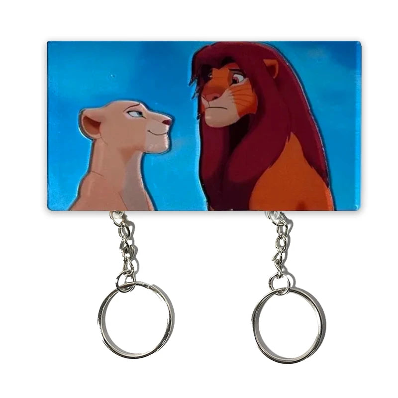 Wandmontierter Schlüsselhalter Haus Paar Schlüsselanhänger Aufhänger Puzzle