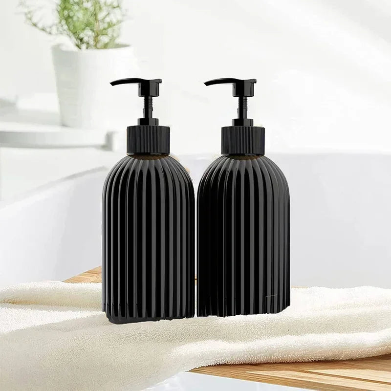 500ml Kunststoff Nachfüllflasche für Shampoo Lotion Duschgel Bad Reise