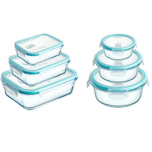 Borosilikatglas Lunchbox – Mikrowelle, Versiegelt, Kühl- und Gefrierbox