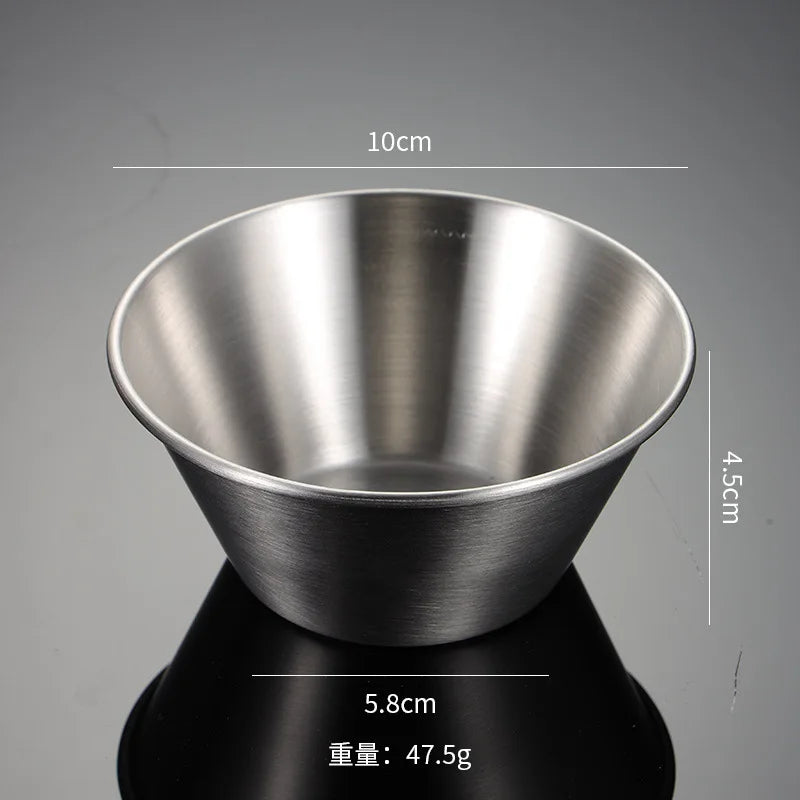 304 Edelstahl Gewürzschale - Runde Dip-Schüssel für Saucen-Yabubest - Home & More