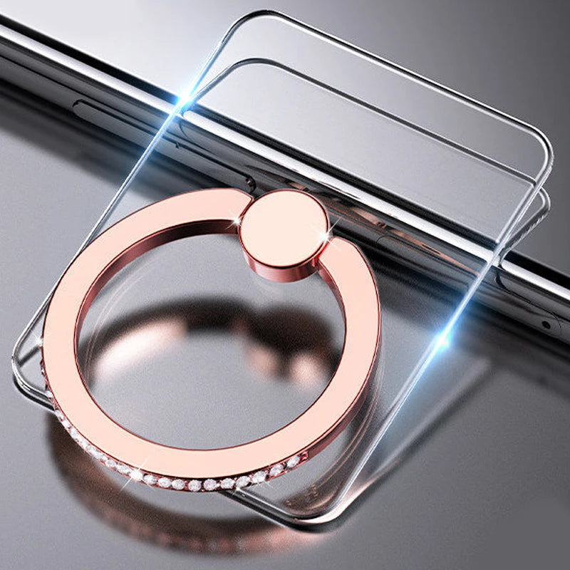 Transparenter Handy Ringhalter Ständer 360 Grad Fingergriff für Hüllen