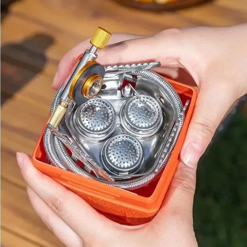 Leistungsstarker 5800W Camping Gasherd – winddicht, faltbar, ultraleicht