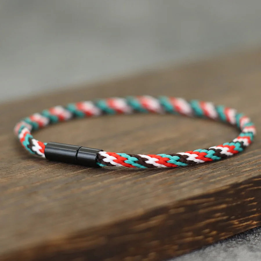 Minimalistisches geflochtenes Seil Armband Unisex in sechs Farben handgefertigt-Yabubest - Home & More