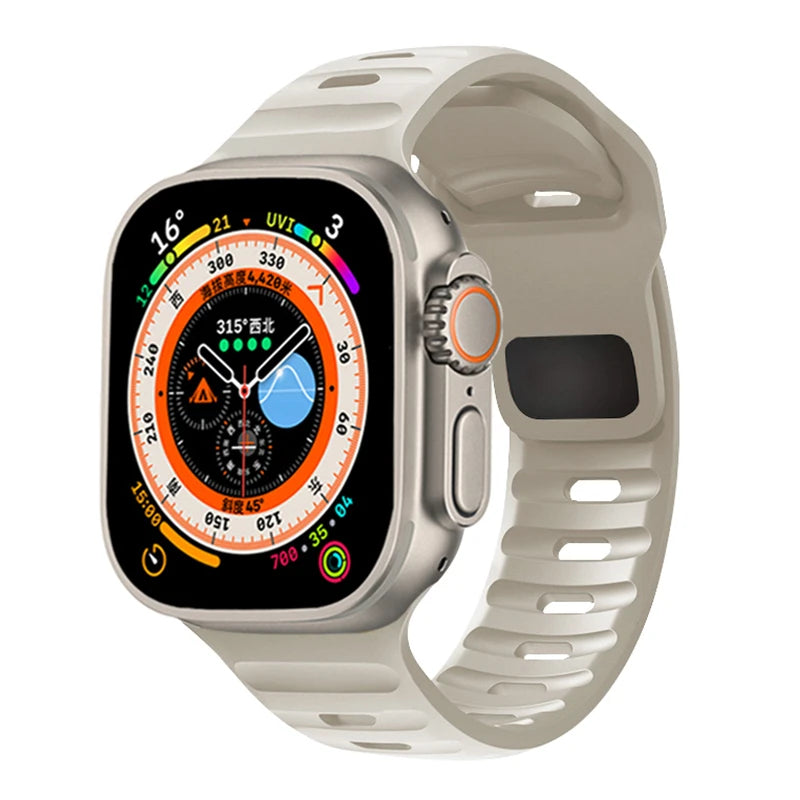 Geflochtenes Silikon Uhrenarmband 38-49mm – Flexibel für Viele Modelle