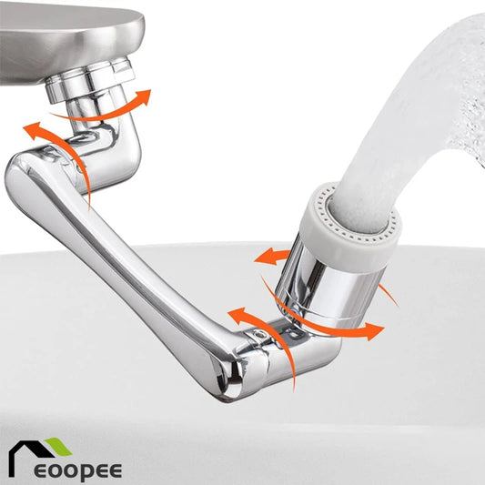 1080° Rotierender Wasserhahnbelüfter Sprühaufsatz mit 2 Wassermodi Küche Bad