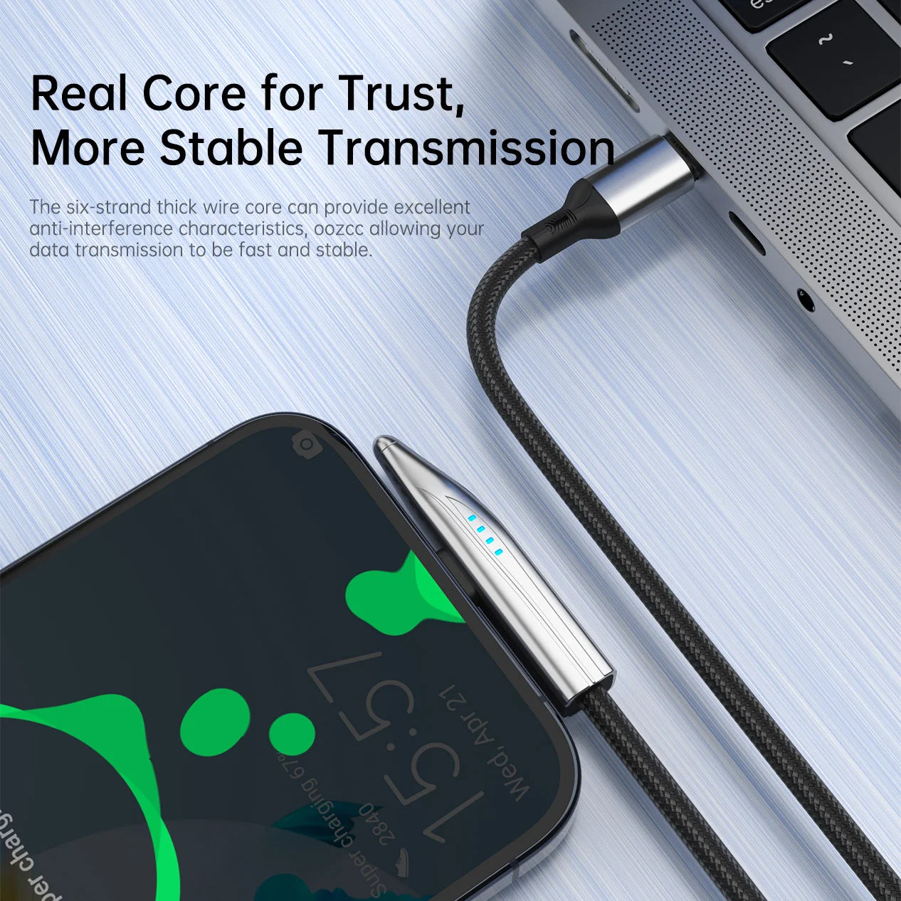 240W Schnellladekabel Typ-C mit 90-Grad-Winkel für schnelle Ladung