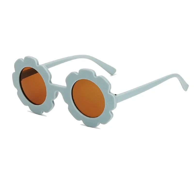 "Sonniger Schutz: Runde Sonnenblume Kinder Sonnenbrille mit UV400 für Kleinkinder"