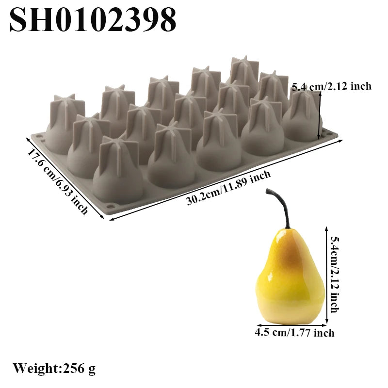 Vielseitige Silikonform für Birnen Mousse Kuchen und Desserts