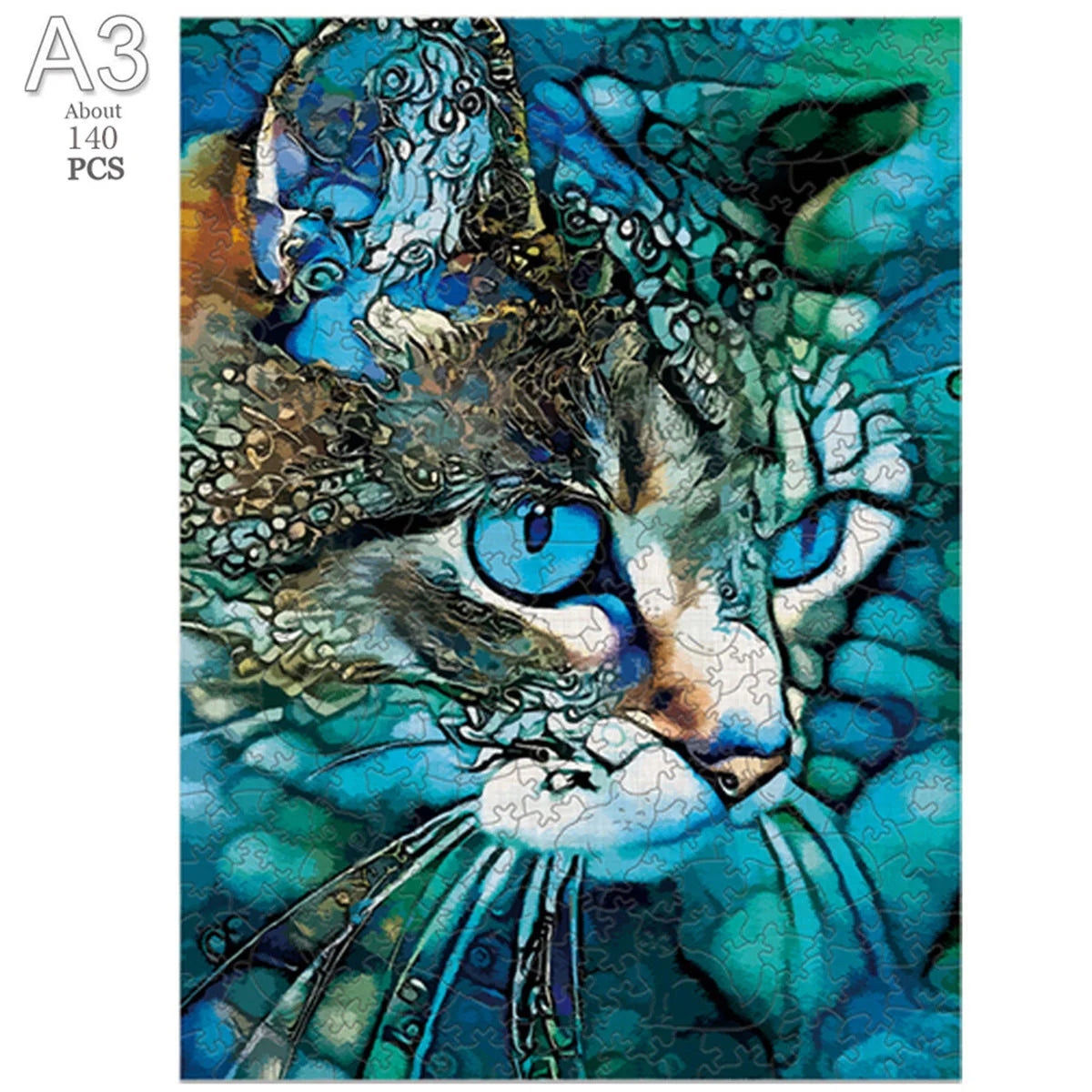 3D Holzpuzzle Tier Tiger und Hund für Kinder und Erwachsene