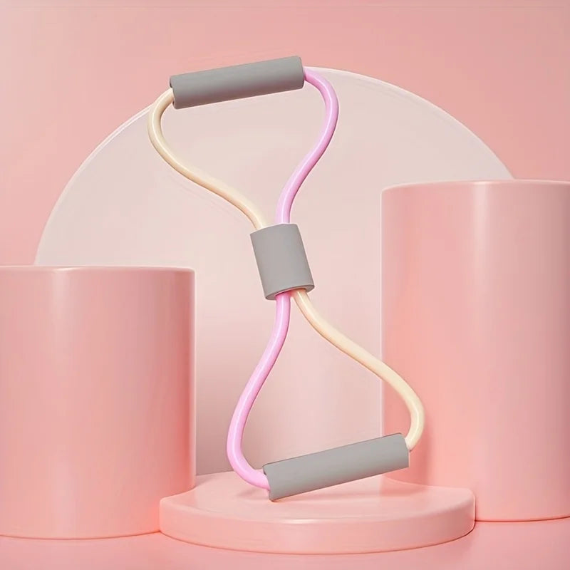 Elastisches 8 Form Fitnessband für Schulter Brust Workout Training