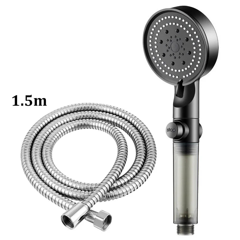 5-Gang Druckfilter Handbrause – Großer Wasserauslass, universelle Schnittstelle