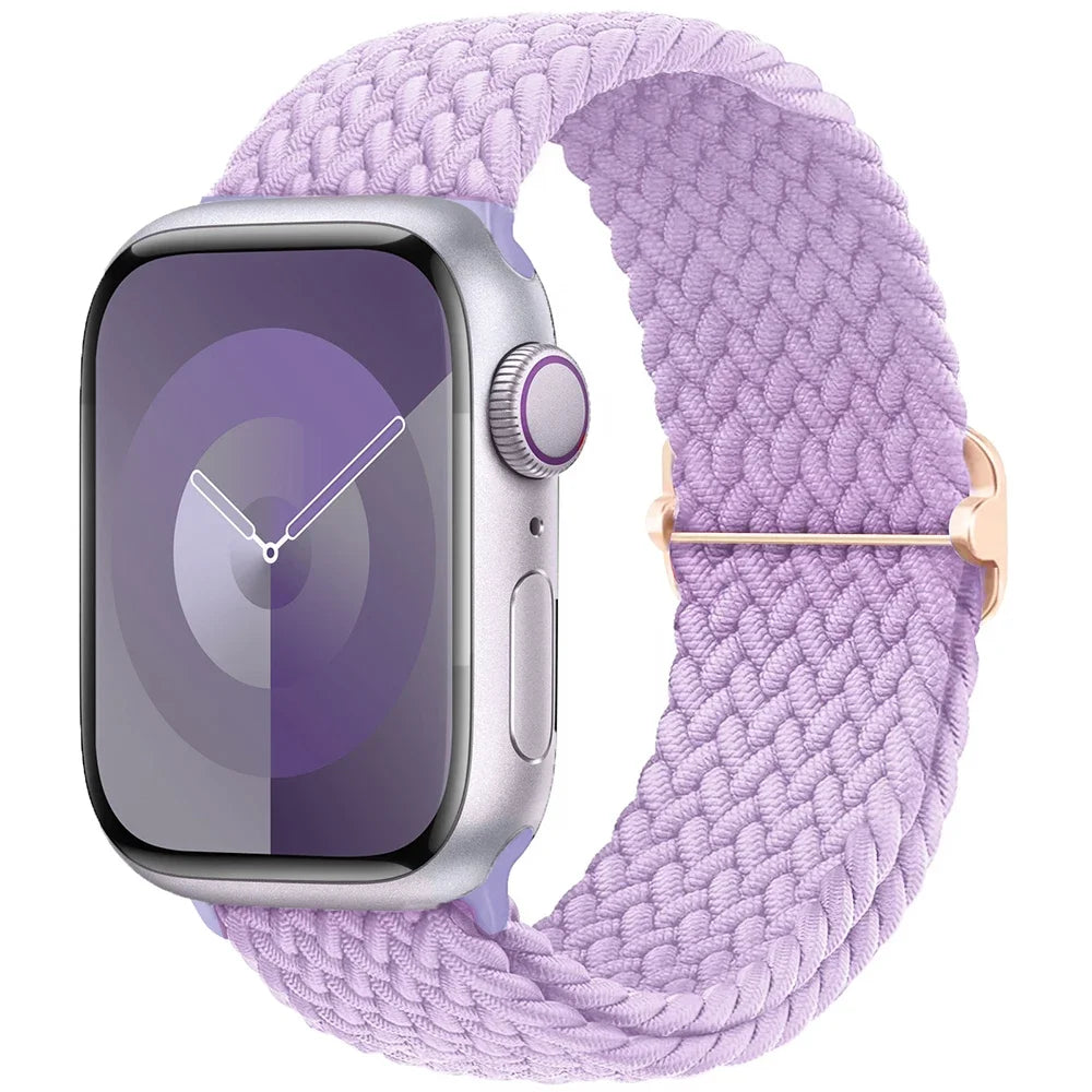 Geflochtenes Solo Loop Nylonarmband für Apple Watch Ultra und Serie