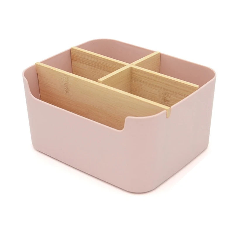 Holz Schreibtisch Organizer mit 5 Fächern multifunktional Büro Stifthalter