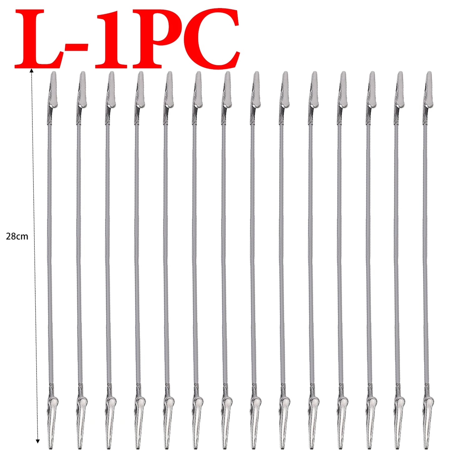 50 Stück Doppelköpfige Flexible Metall Clips Edelstahl Krokodil Clips