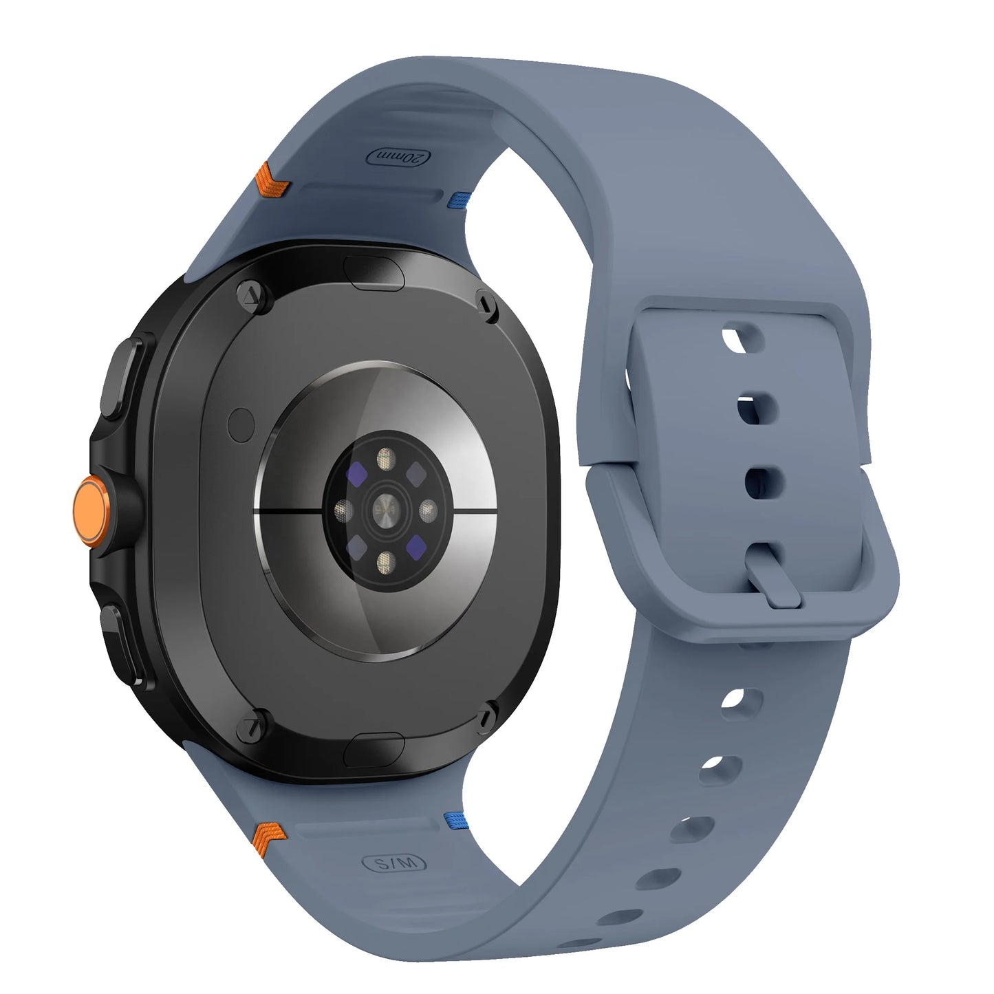 Atmungsaktives Silikon-Armband für Smartwatches 40/44 mm Komfort