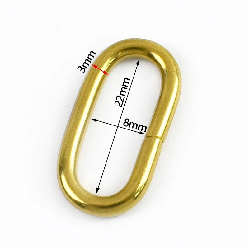 Metall O Ring Schnalle oval 2 bis 10 Stück für Taschen Gürtel Karabiner