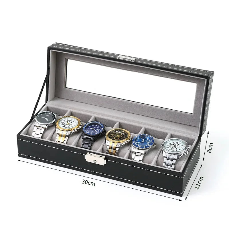 Uhrenbox Organizer Etui Aufbewahrungsbox passend für Uhren