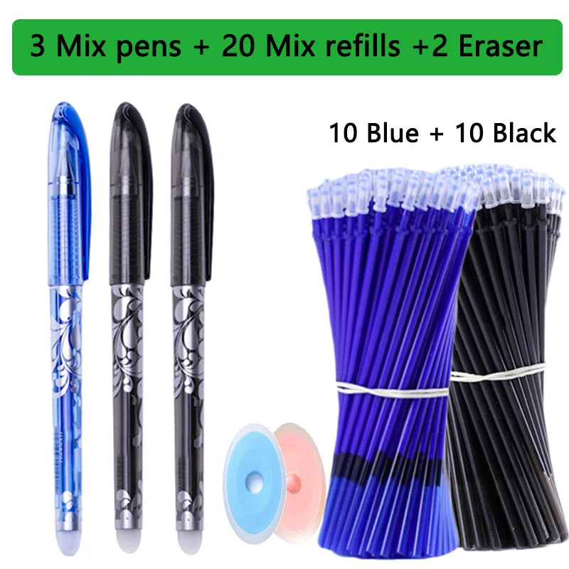 25-teiliges Kawaii Löschbares Gelstift-Set für Schule und Büro 15 cm