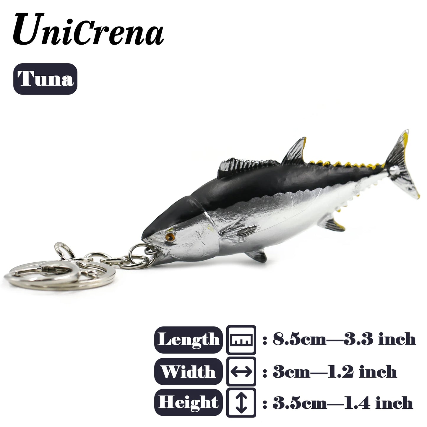 Kreativer handgefertigter Fisch Schlüsselanhänger mit Angeldesign Unisex