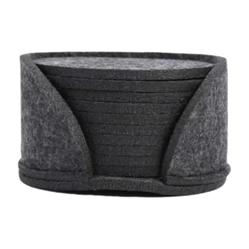 10er Set runde Filz-Untersetzer mit Wärmeisolierung und Antirutschfunktion