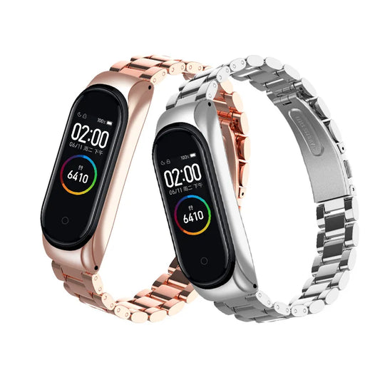 Edelstahl Ersatzarmband für Xiaomi Mi Band 3-7 – Stilvoll - Verstellbar