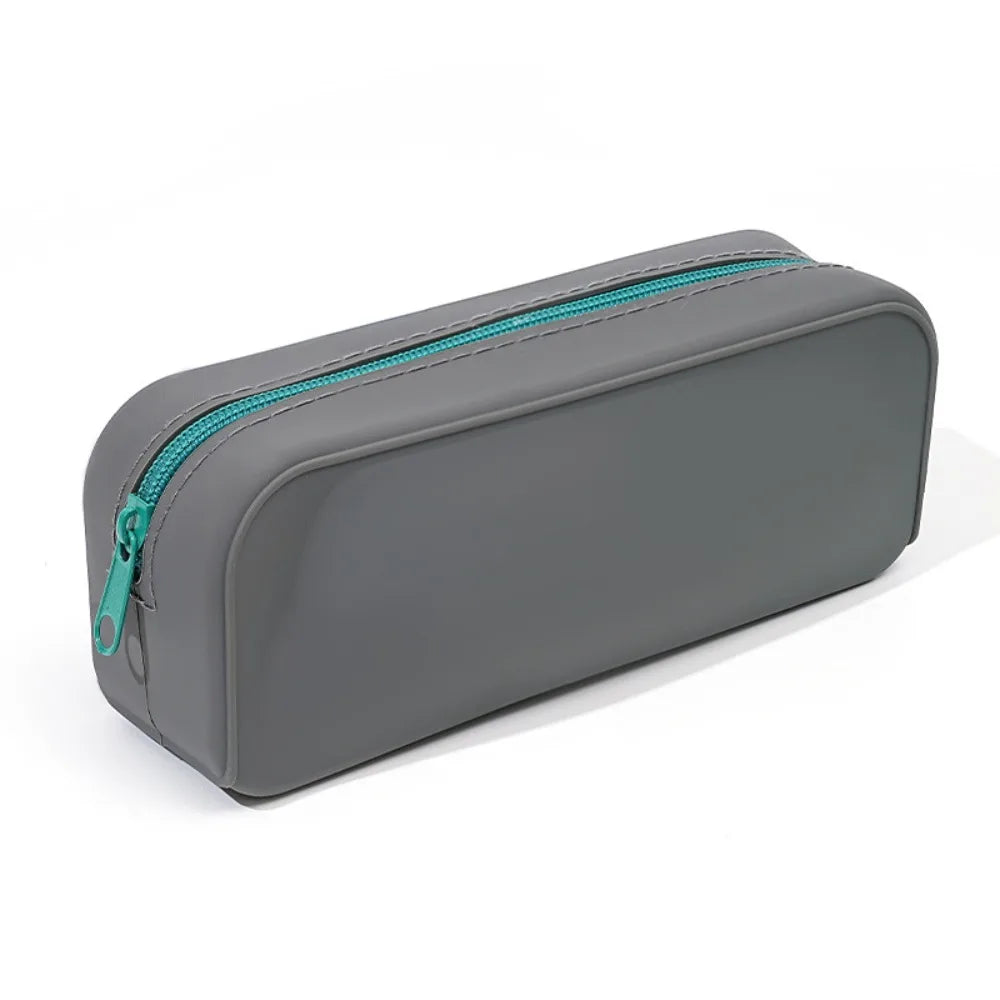 Großkapazität Silikon Bleistift Etui Unisex Einfarbig Kreativ