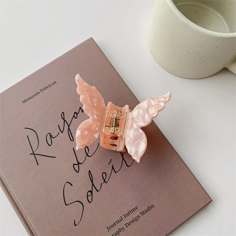 Vintage Acetat Haarspange Schmetterling – Trendiger Haarschmuck